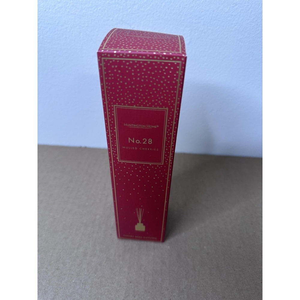 Huntington Home No. 28 Mulled Cherries Reed Diffuser Small Red 1.7 Fl Oz
